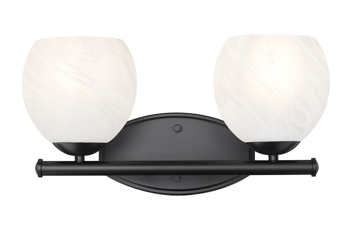 1963-2V-MB - Colette 2 Light 16" Vanity - Matte Black
