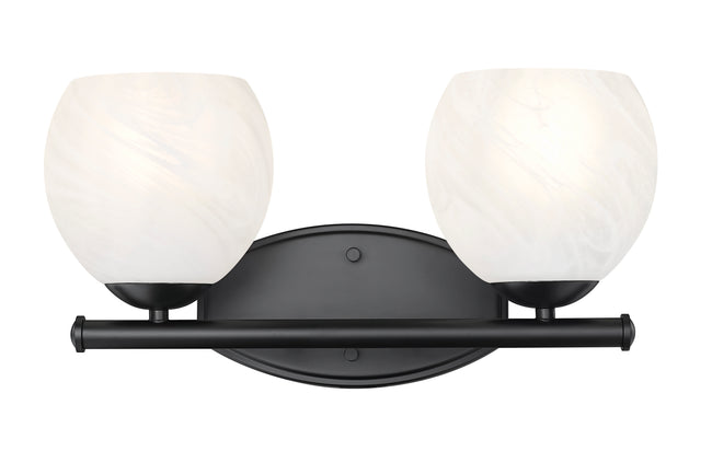 1963-2V-MB - Colette 2 Light 16" Vanity - Matte Black