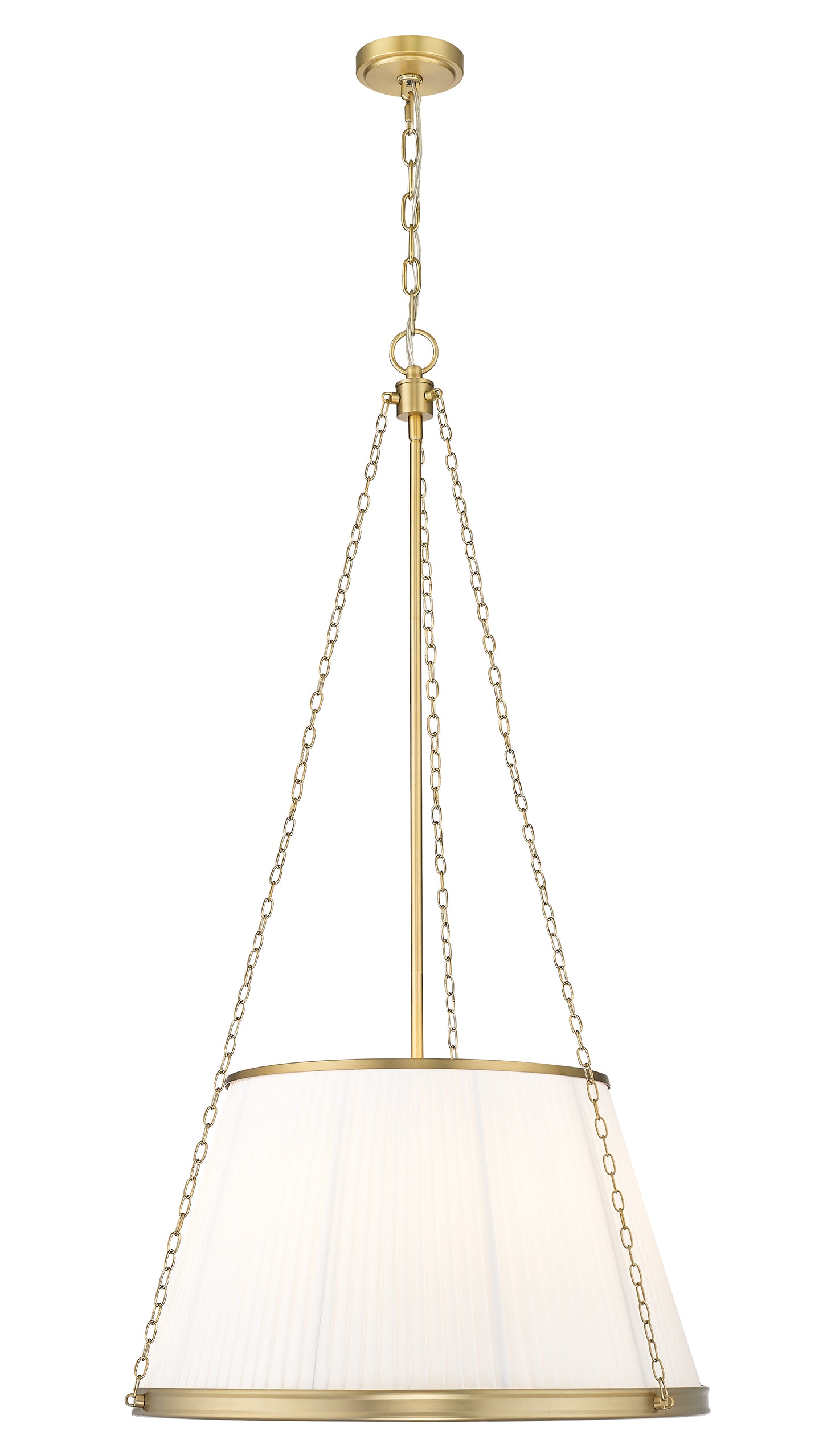 1954P24-MGLD - Madeline 6 Light 24" Pendant - Modern Gold