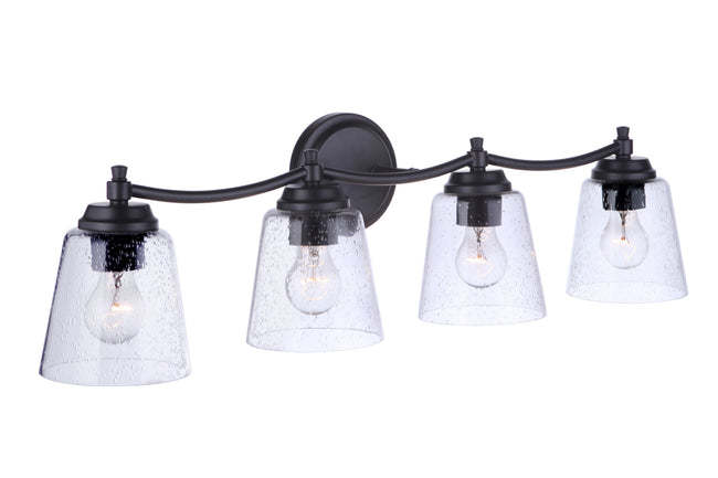 50204-FB - Tyler 4 Light 31" Wide Vanity Light - Flat Black