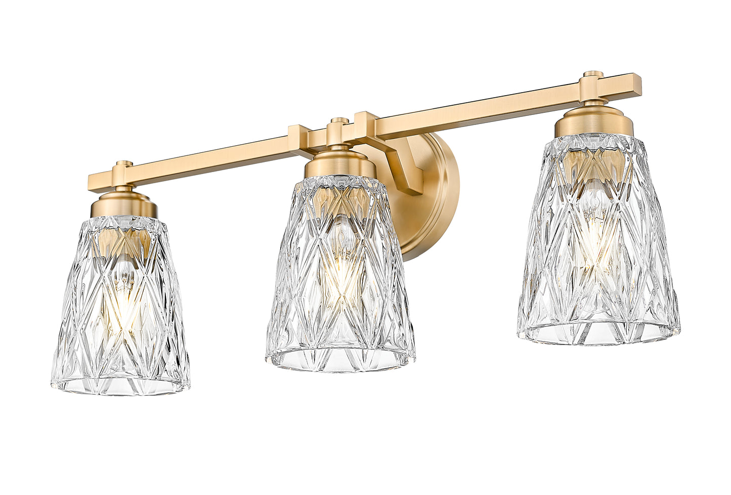 1960-3V-MGLD - Andree 3 Light 24" Vanity - Modern Gold
