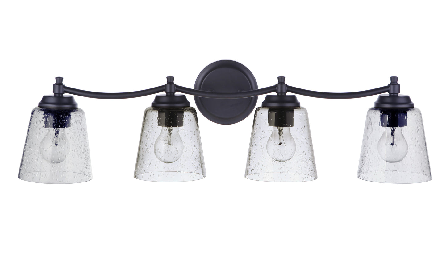 50204-FB - Tyler 4 Light 31" Wide Vanity Light - Flat Black