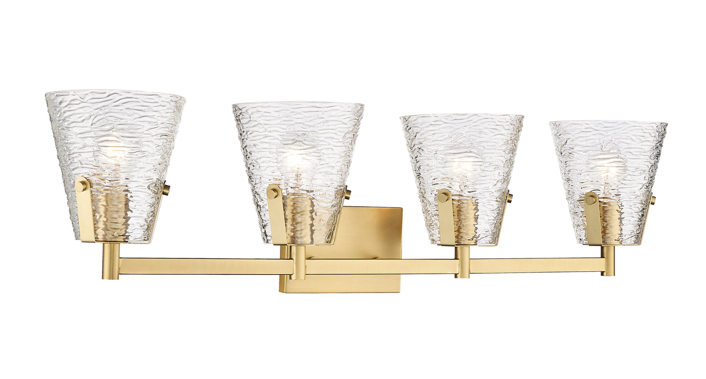 1101-4V-MGLD - Analia 4 Light 36" Vanity - Modern Gold