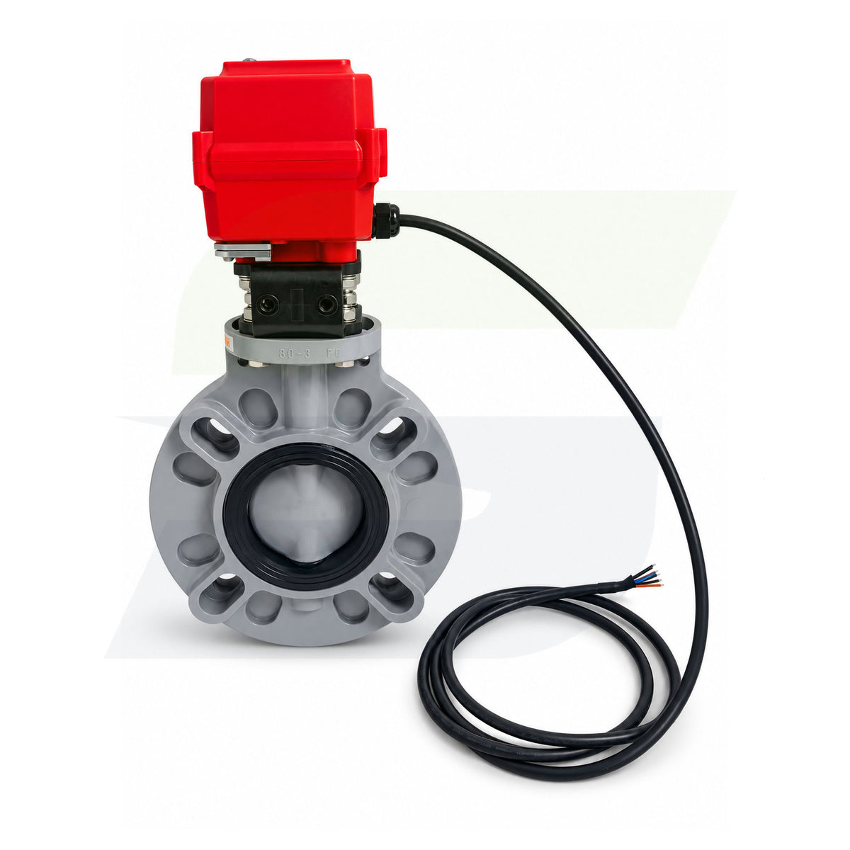 17388160030 - 3" Type 57P CPVC Butterfly Valve - Smart Fail-Safe Actuated, EPDM