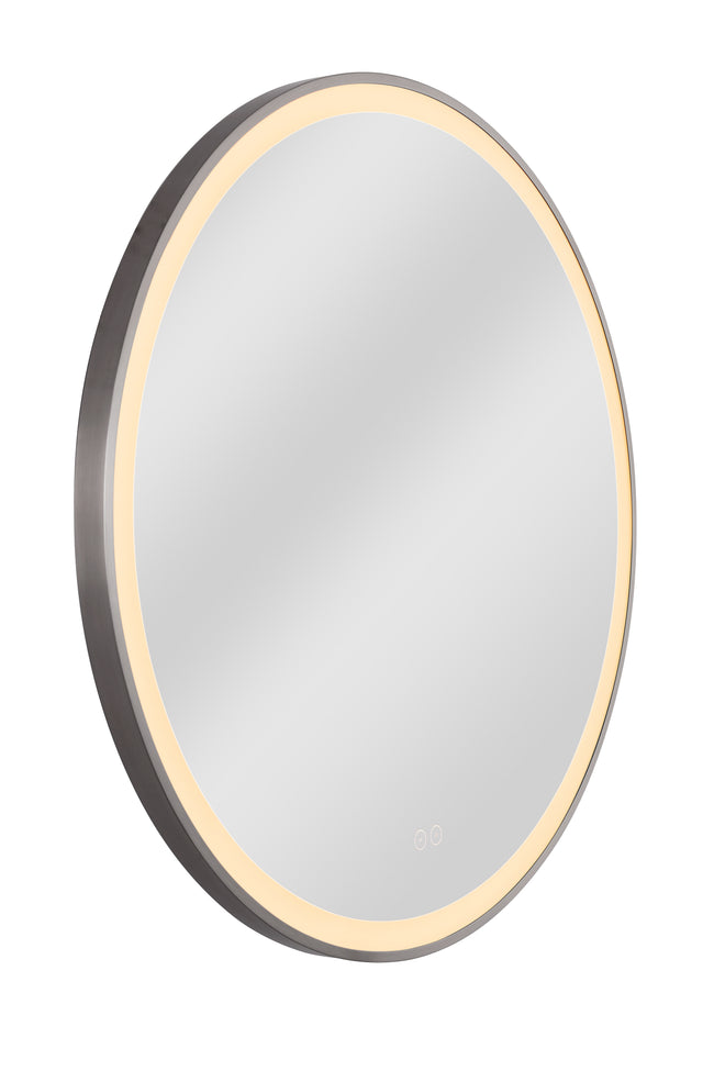 MIR3201CL-BNK3C - Ross 1 Light 32" Wide Framed,LED Mirror - Brushed Nickel