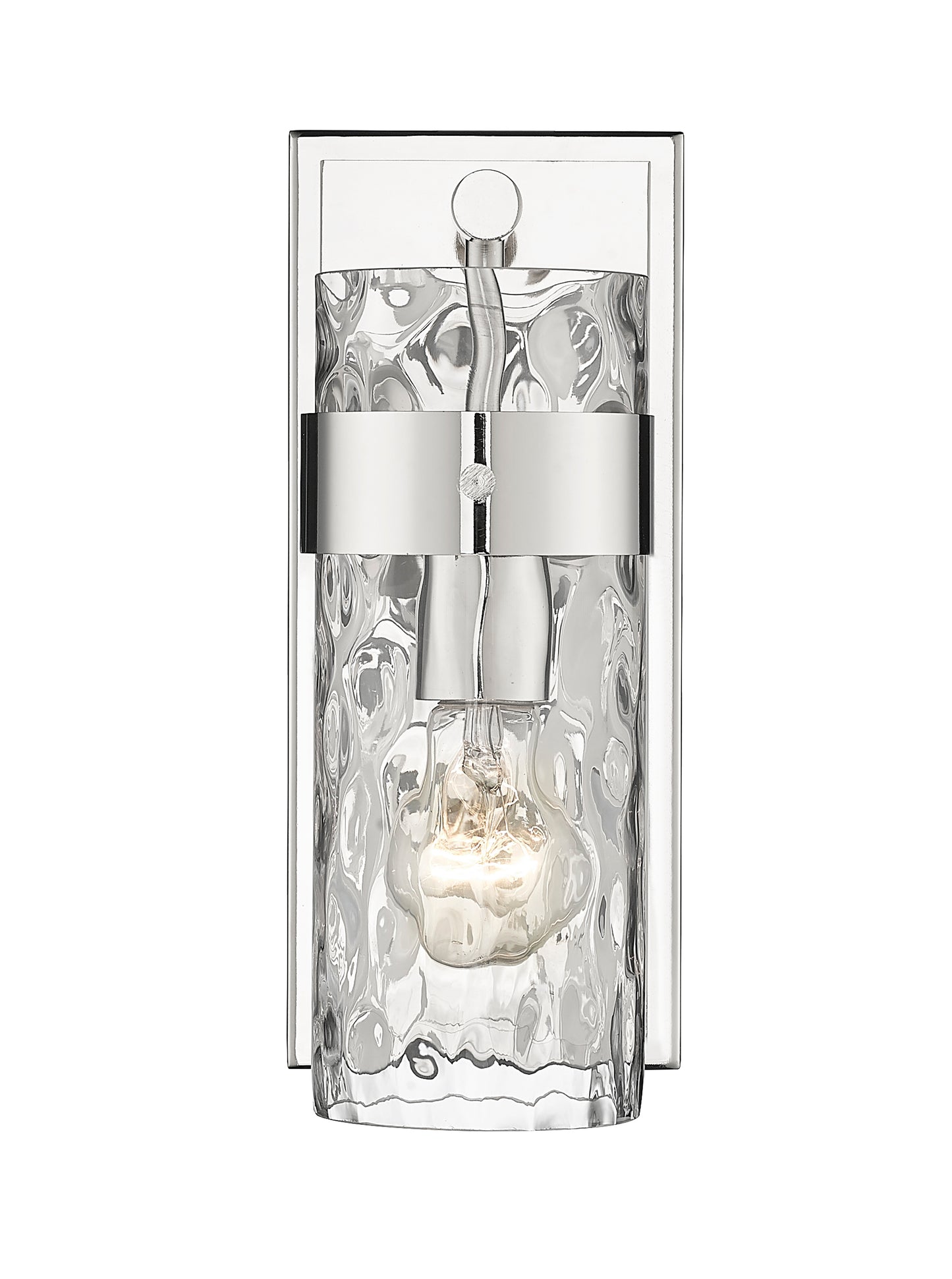 3035-1V-PN - Fontaine 1 Light Wall 11" Sconce - Polished Nickel
