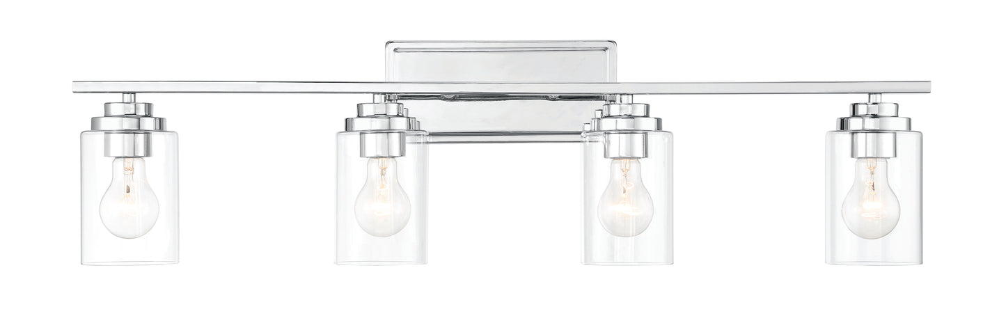 20435CH4 - Clark 4 Light 35" Wide Vanity Light - Chrome