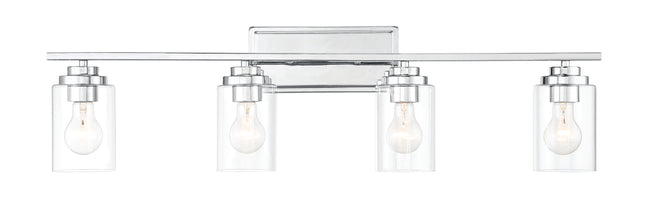 20435CH4 - Clark 4 Light 35" Wide Vanity Light - Chrome