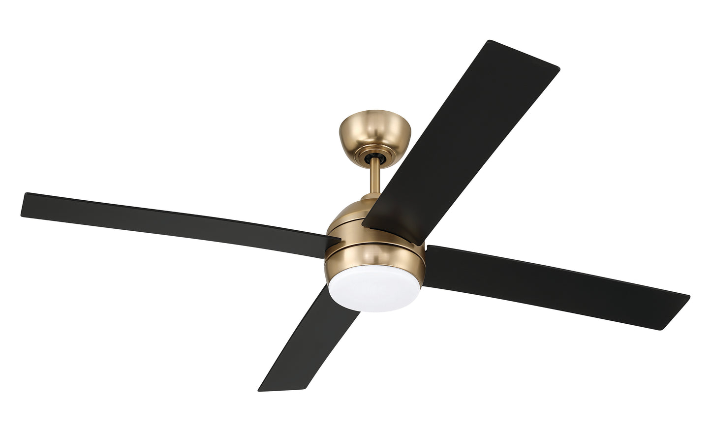 KLS52SB4 - Kelsey 52" 4-blade Indoor Ceiling Fan 52" 4 Blade Ceiling Fan with Light Kit - Satin Brass
