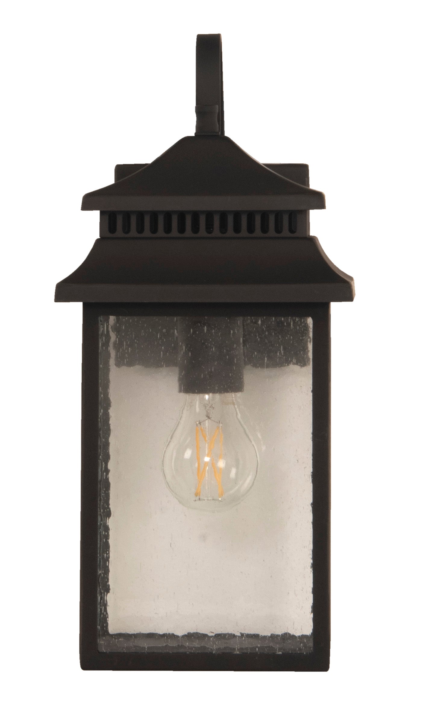 ZA3104-DBG - Crossbend 1 Light 15" High Outdoor Wall Lantern - Dark Bronze Gilded