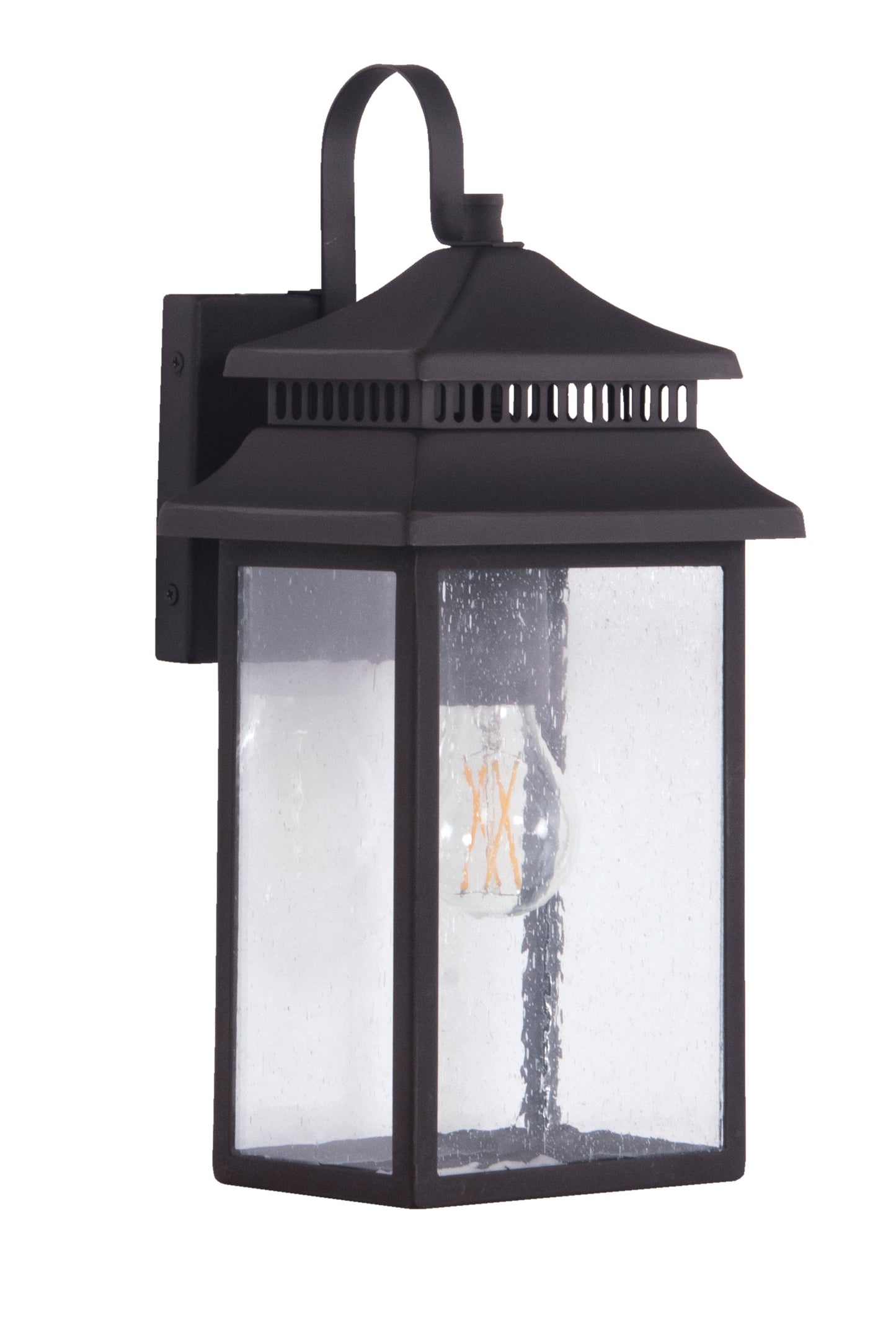 ZA3104-DBG - Crossbend 1 Light 15" High Outdoor Wall Lantern - Dark Bronze Gilded
