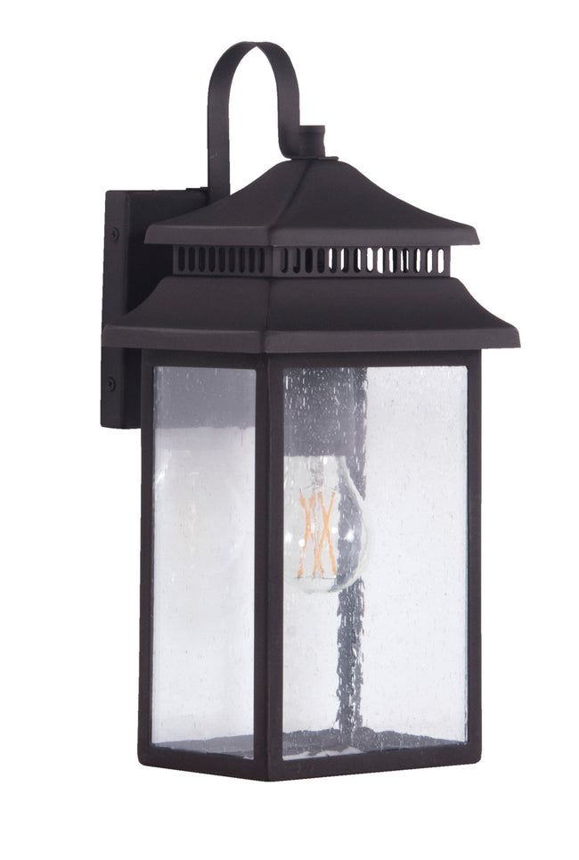 ZA3104-DBG - Crossbend 1 Light 15" High Outdoor Wall Lantern - Dark Bronze Gilded