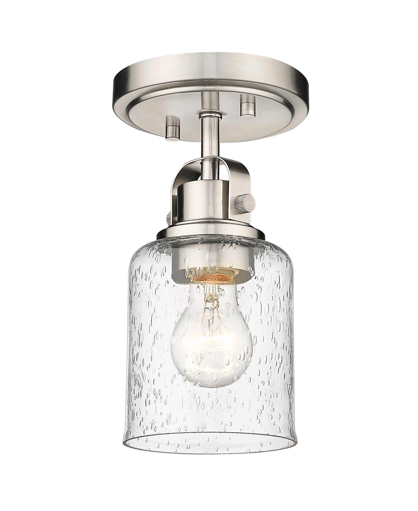 340F1-BN - Kinsley 1 Light Flush 5" Mount - Brushed Nickel
