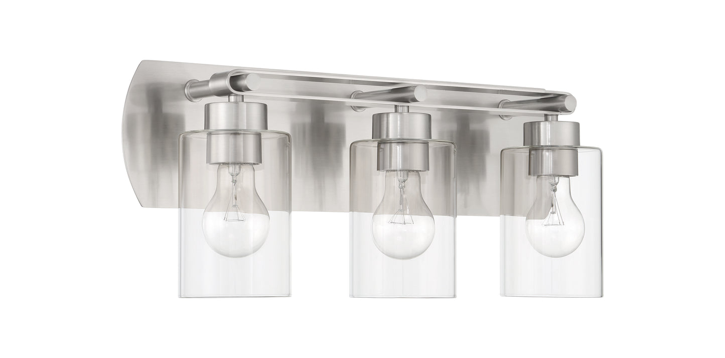 17621BNK3 - Hendrix 3 Light 20" Wide Vanity Light - Brushed Nickel
