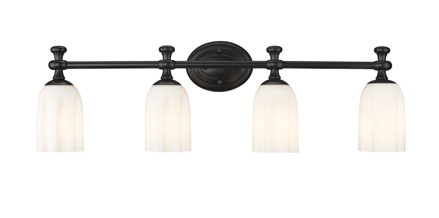 1102-4V-MB - Orion 4 Light 31" Vanity - Matte Black