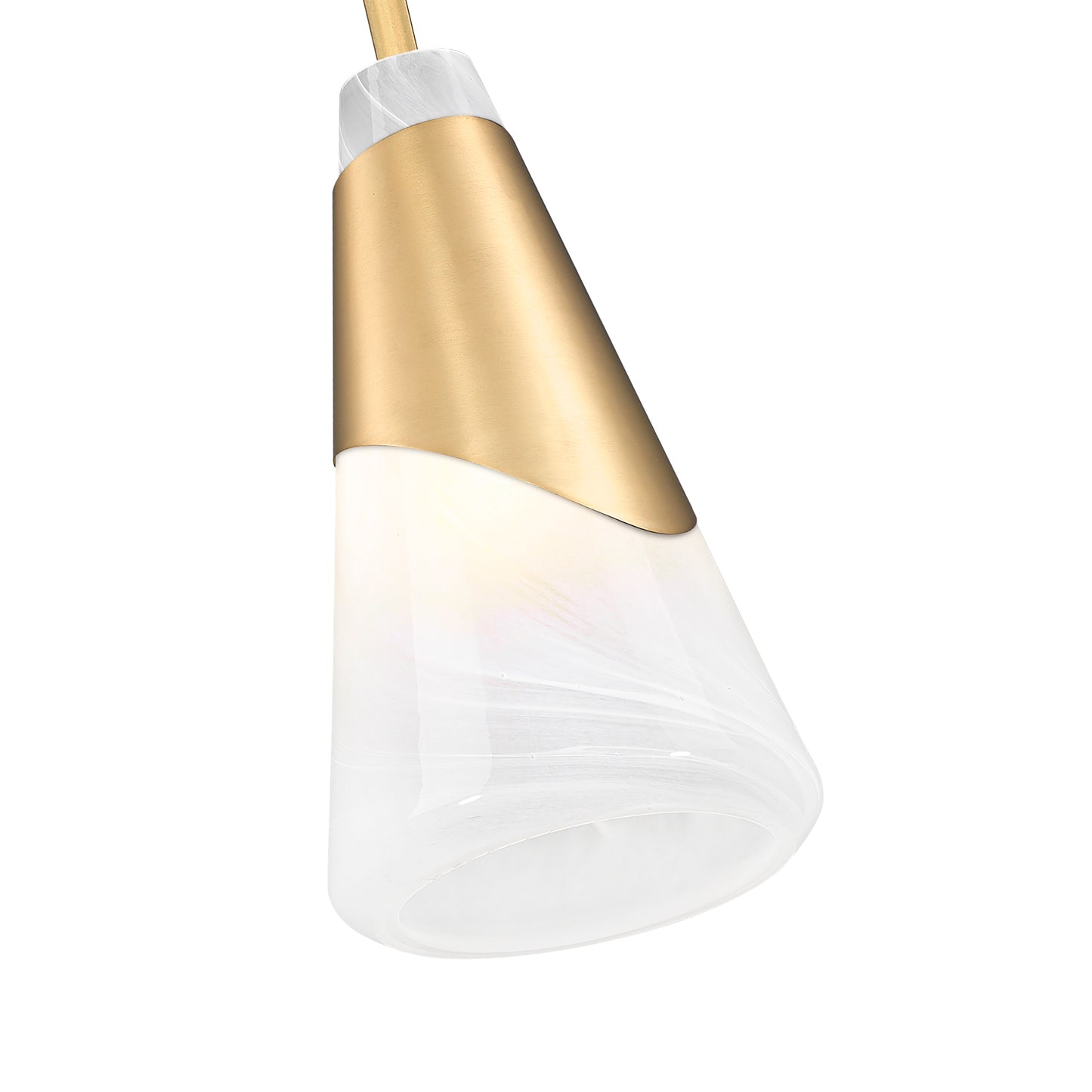 828P6-ROD-MGLD - Aimie 1 Light 6" Pendant - Modern Gold