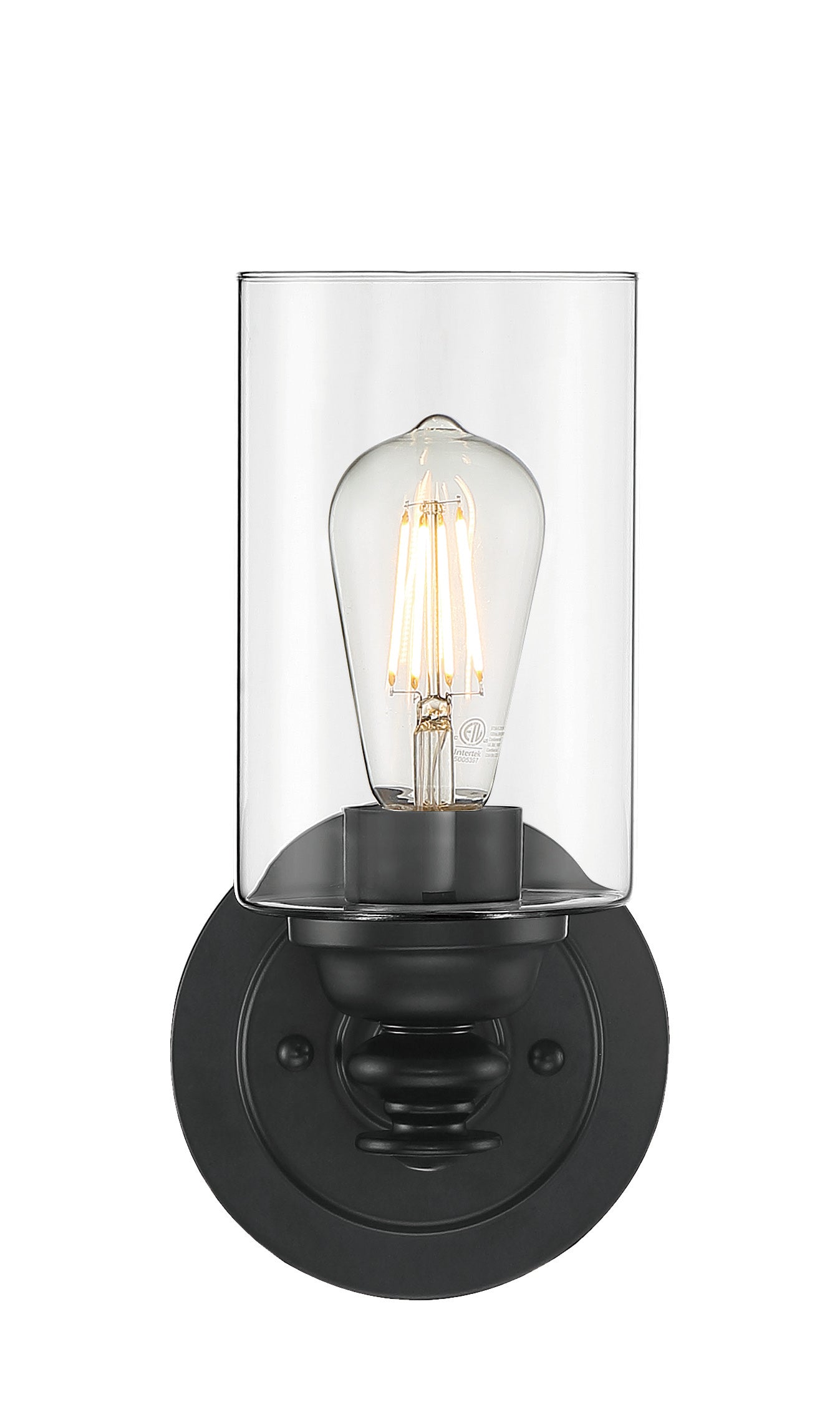 49801-FB-C - Dardyn 1 Light 11.13" High Wall Sconce - Flat Black