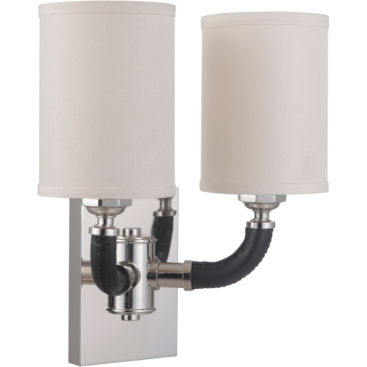 48162-PLN - Huxley 2 Light 14.4" High Wall Sconce - Polished Nickel