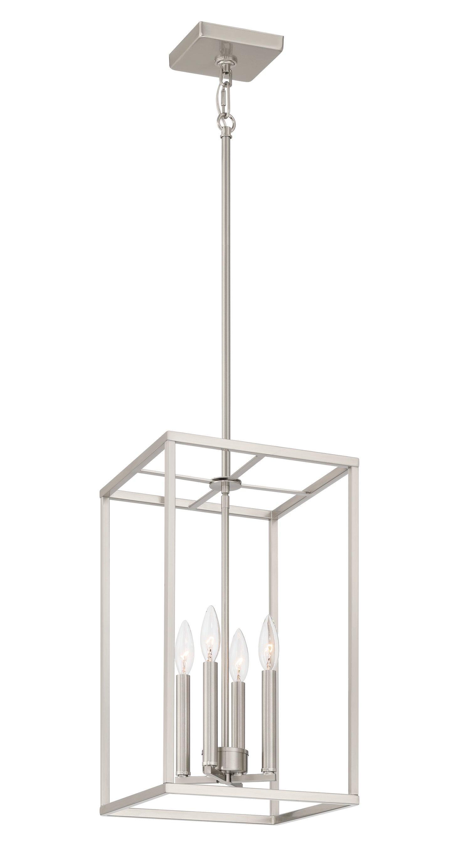 60635-BNK - Signature Foyer 4 Light 12" Wide Foyer Light - Brushed Nickel