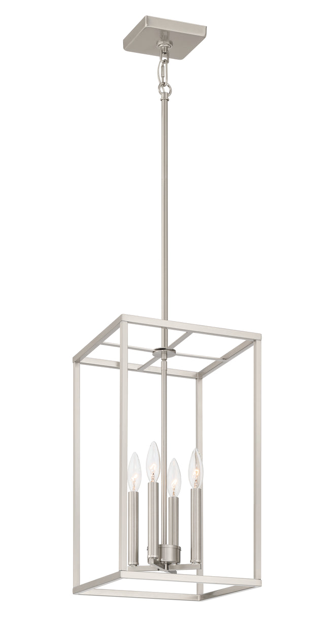 60635-BNK - Signature Foyer 4 Light 12" Wide Foyer Light - Brushed Nickel