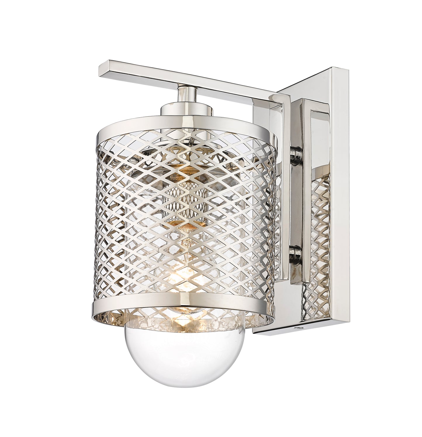 3037-1S-PN - Kipton 1 Light Wall 11" Sconce - Polished Nickel
