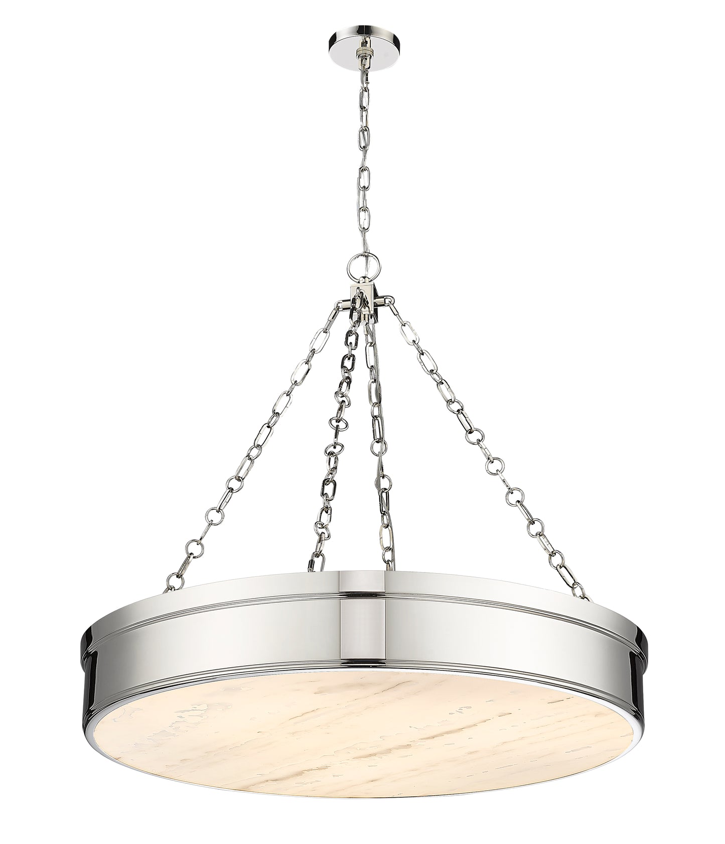 1944P33-PN-LED - Anders 3 Light 33" Chandelier - Polished Nickel