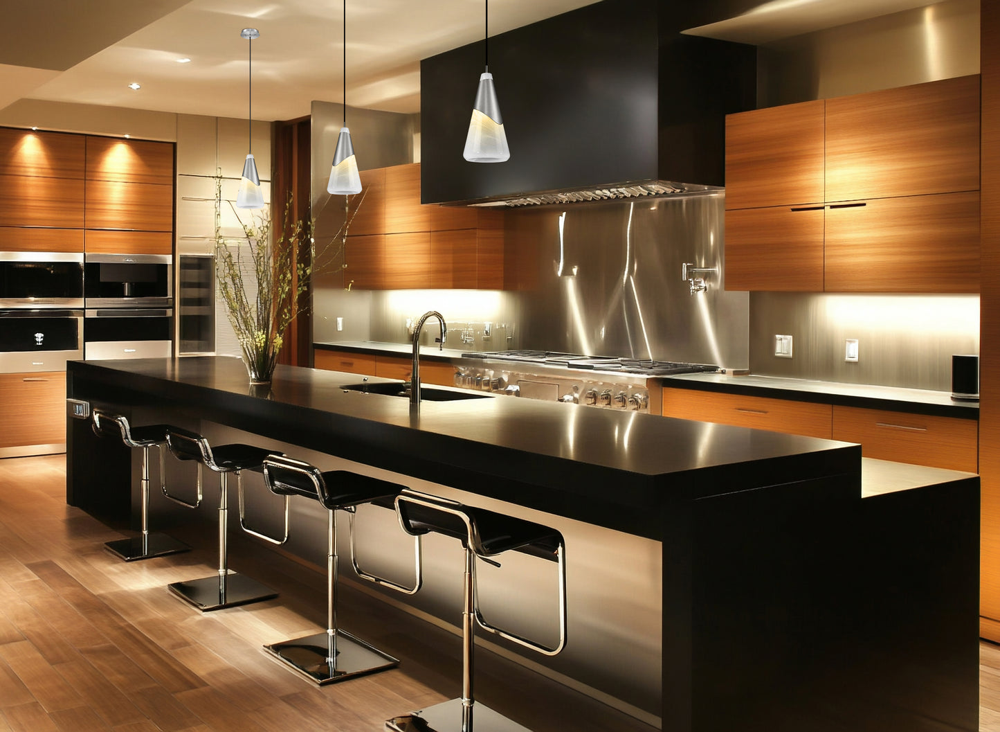 828P7-BN - Aimie 1 Light 7" Pendant - Brushed Nickel