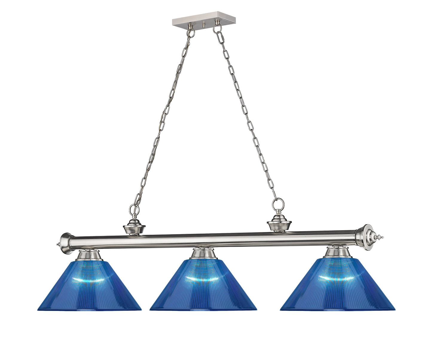 2306-3BN-ARDB - Cordon 3 Light 57" Billiard - Brushed Nickel