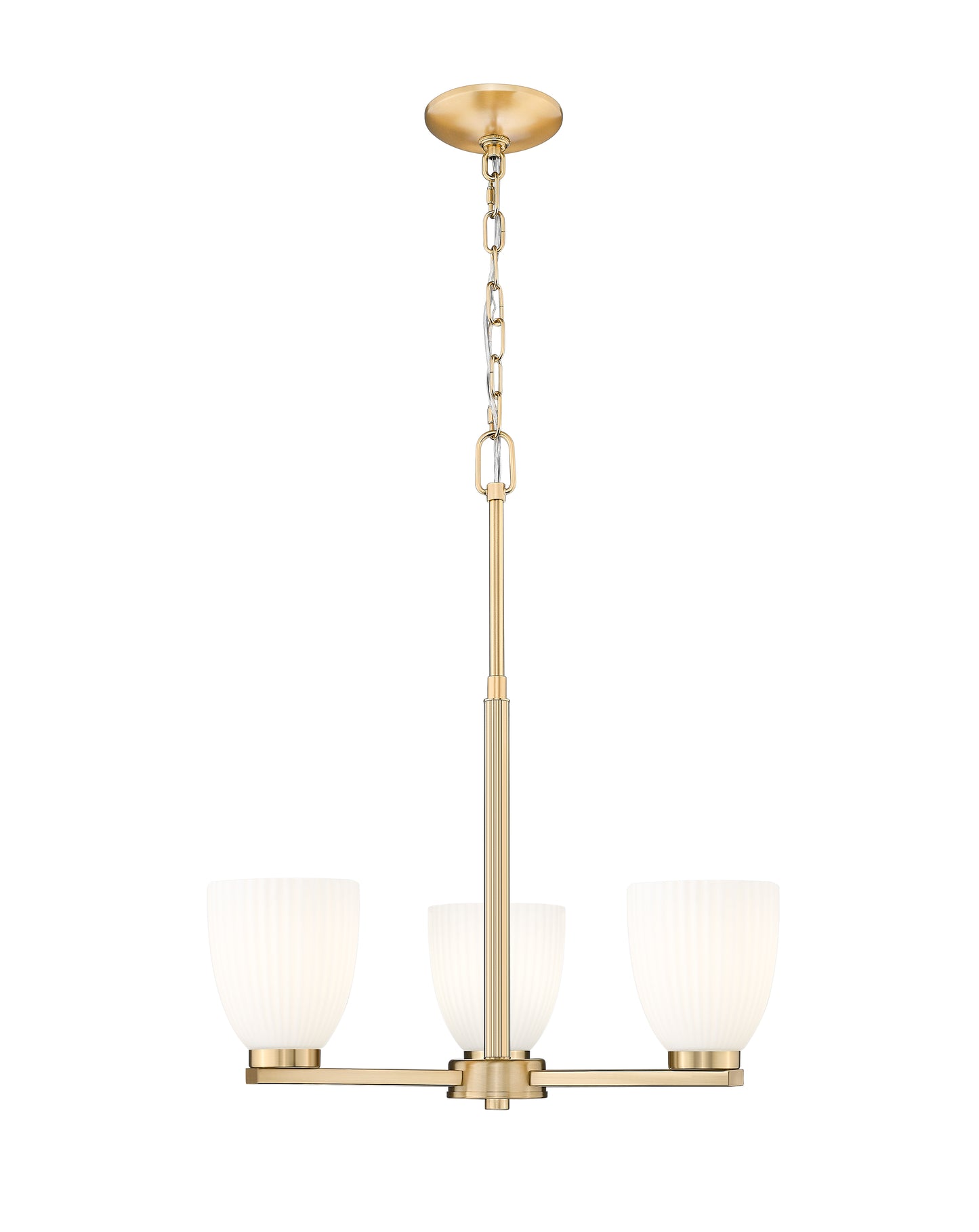 7518-3MGLD - Naya 3 Light 19" Chandelier - Modern Gold