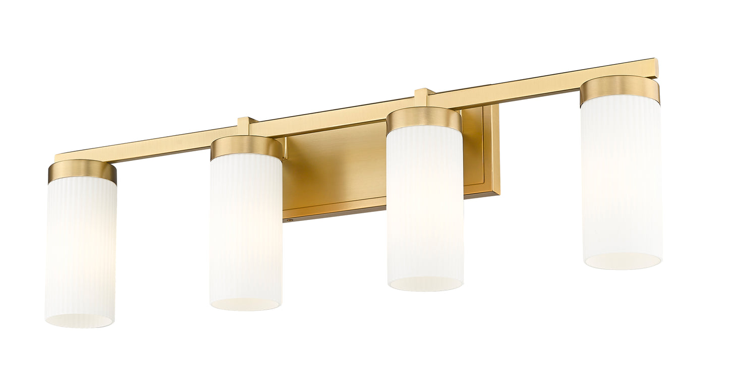 3044-4V-MGLD - Danica 4 Light 30" Vanity - Modern Gold