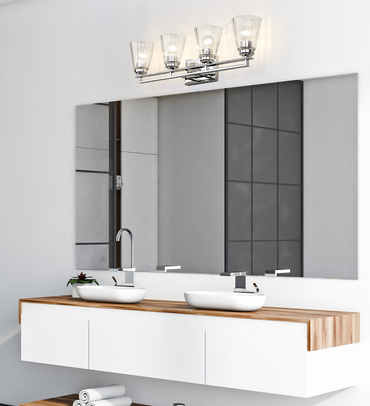 823-4V-CH - Lyna 4 Light 30" Vanity - Chrome