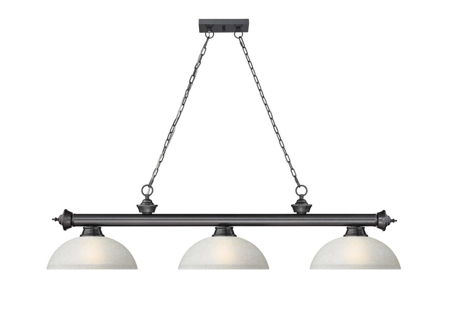 2306-3BP-DWL14 - Cordon 3 Light 57" Billiard - Bronze Plate