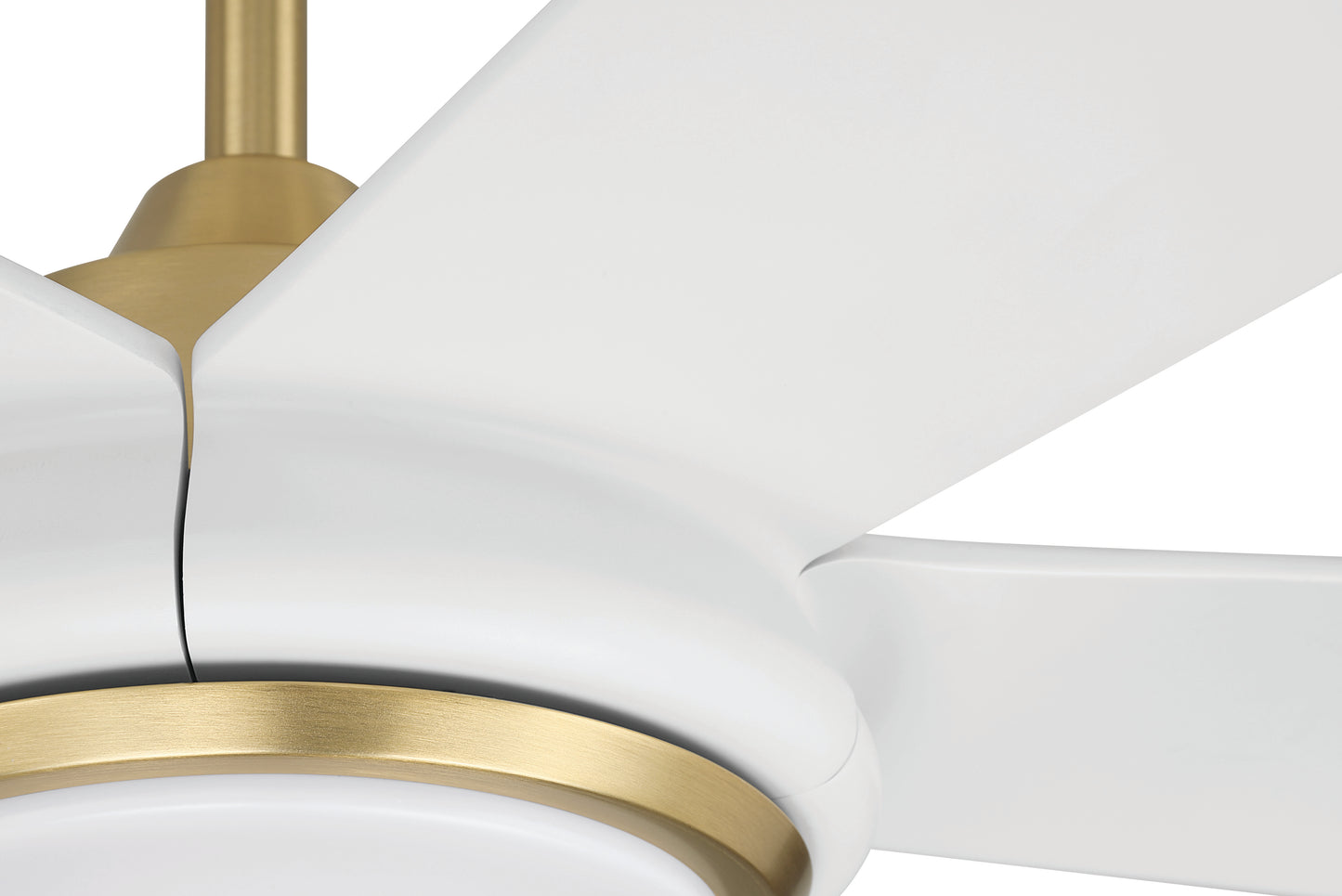 FRY52SBW5 - Frye 52" 5-Blade Indoor ceiling Fan 52" 5 Blade Ceiling Fan with Light Kit - Satin Brass