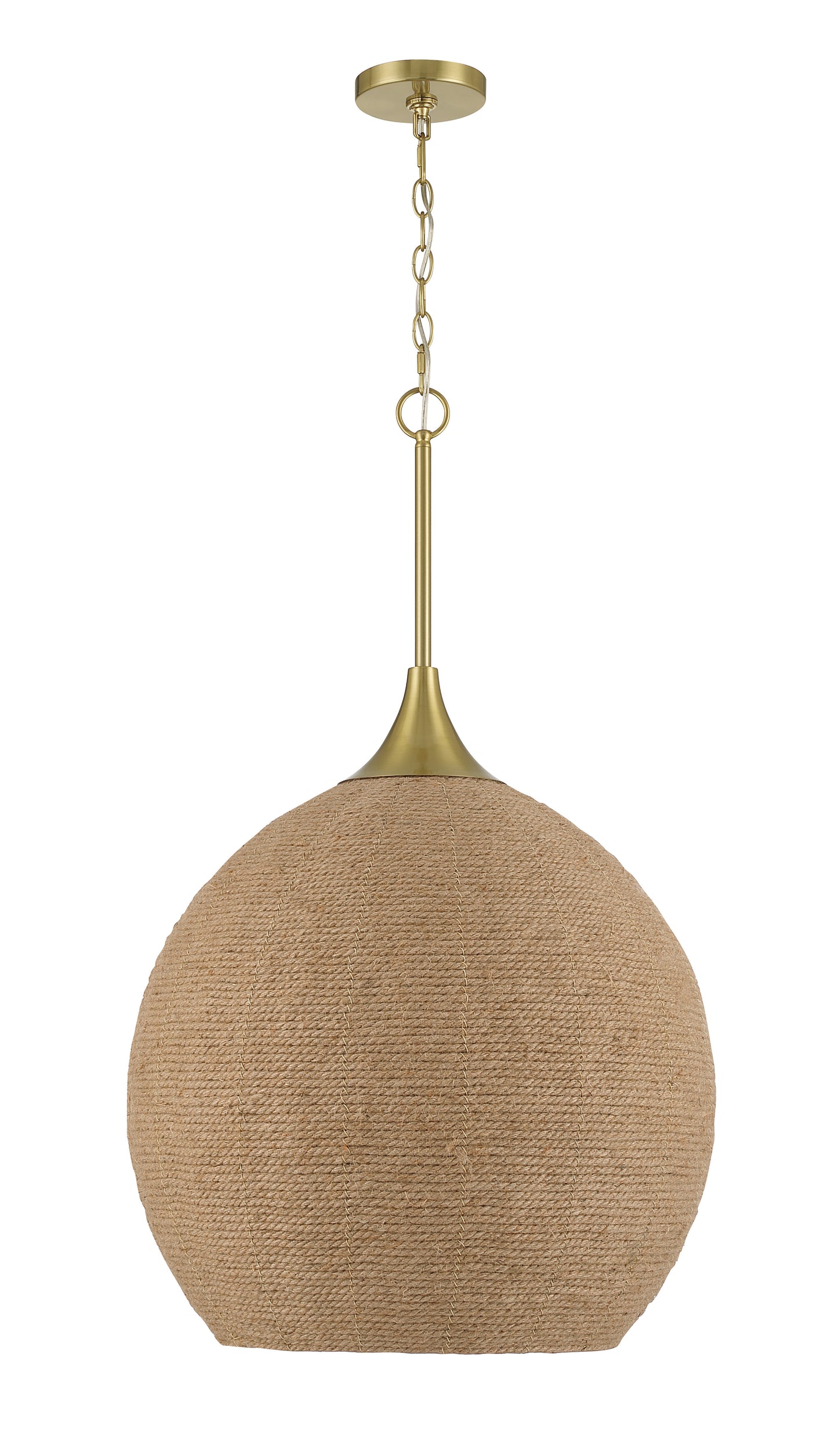 61393-SB - Keira 3 Light 21" Wide Pendant - Satin Brass