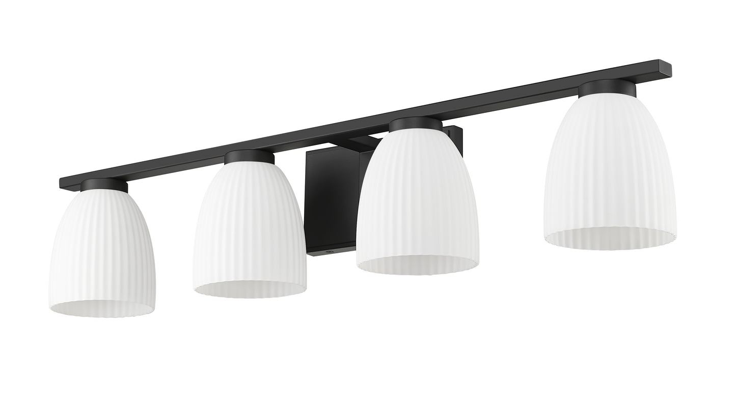 7518-4V-MB - Naya 4 Light 32" Vanity - Matte Black