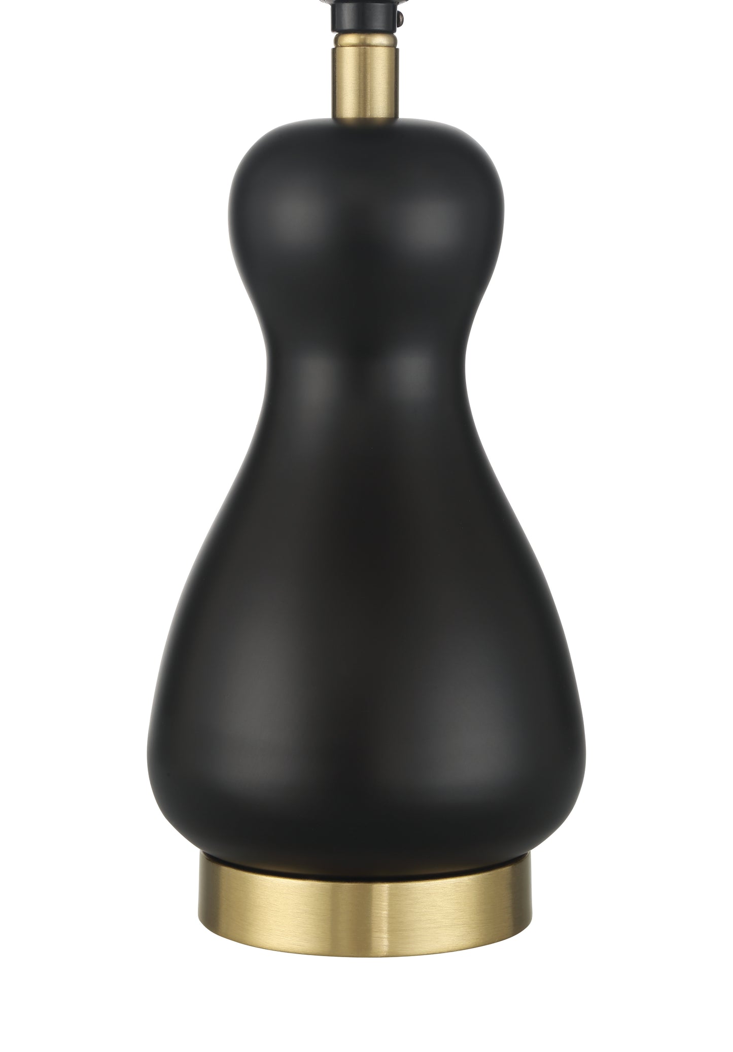 87020FBSB-T - Gloria 1 Light 18" High Table Lamp - Flat Black / Satin Brass