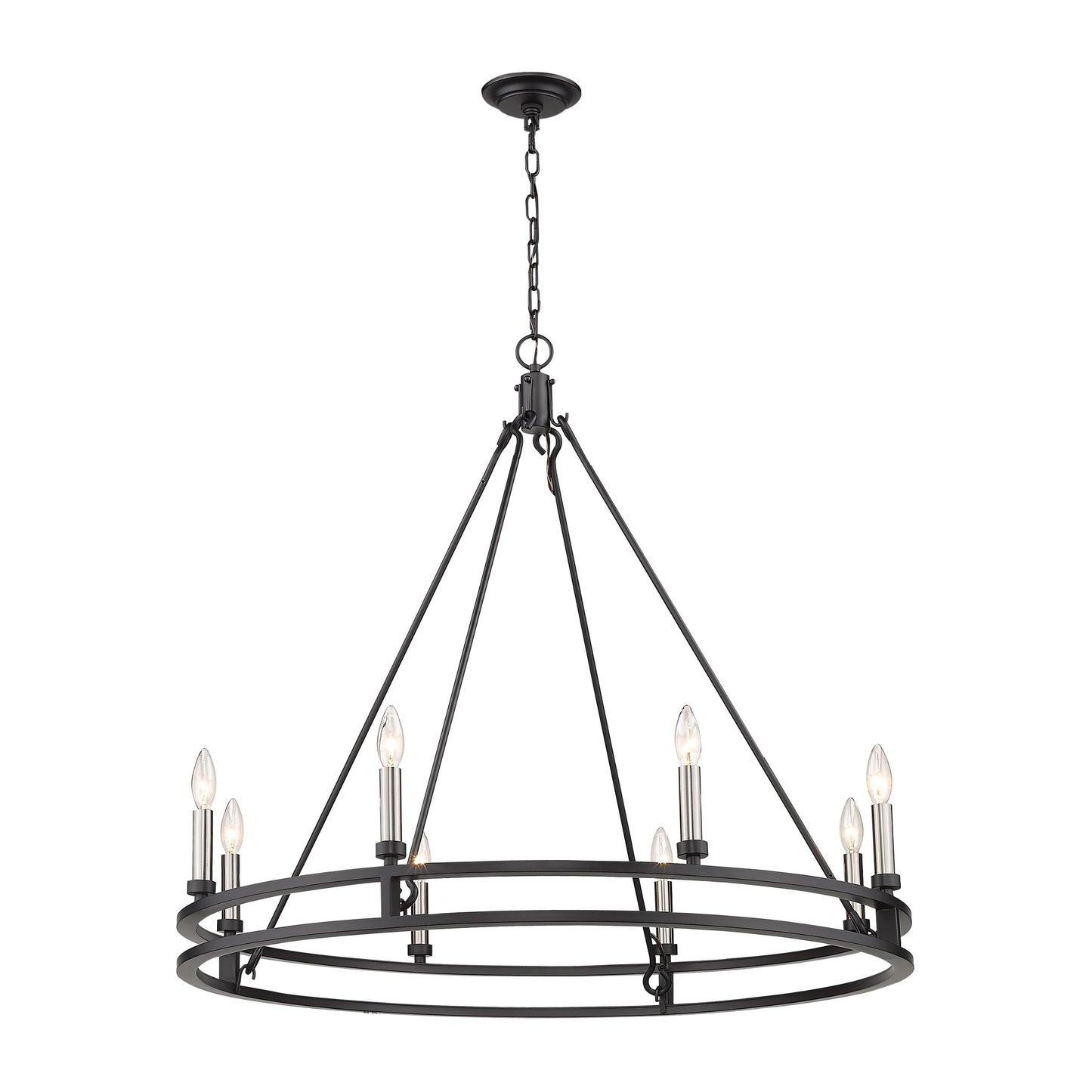 4005-8 - Dennison 8 Light 36" Chandelier