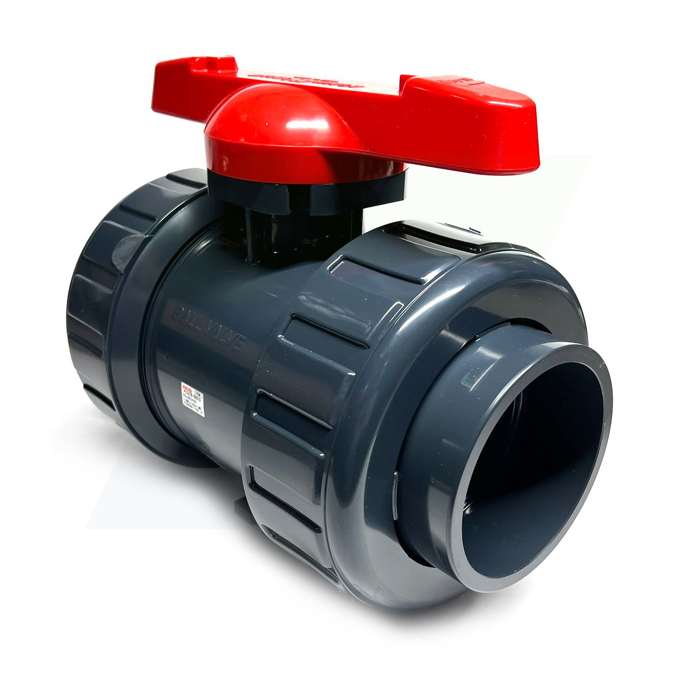 1602040 - 4" True Union In-line Ball Valve - PVC, Socket, EPDM Seal