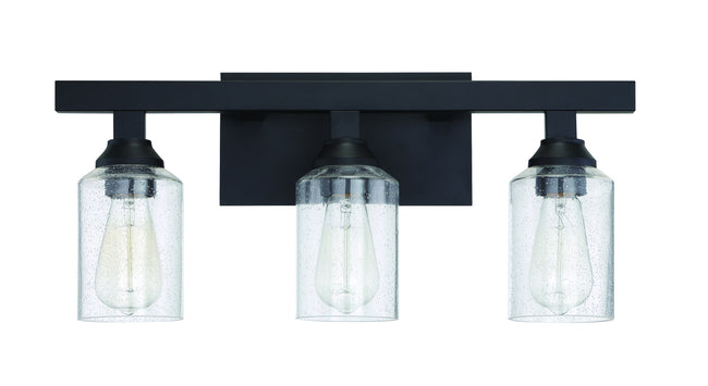 53103-FB - Chicago 3 Light 22" Wide Vanity Light - Flat Black
