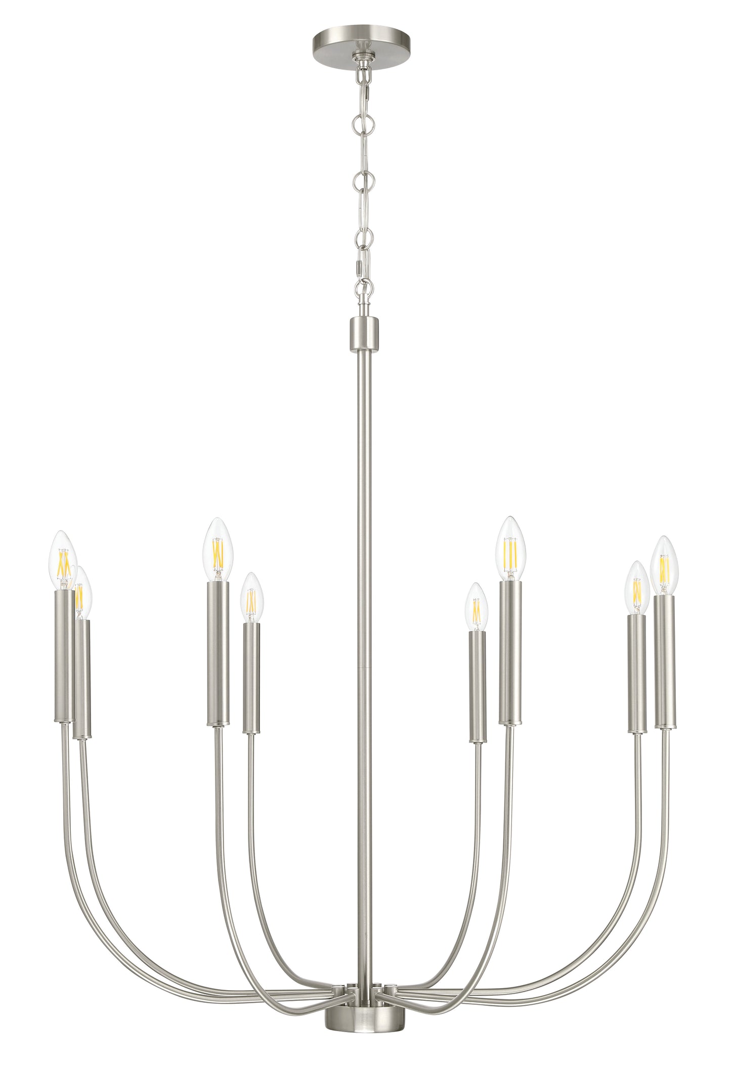 59828-BNK - Traci 8 Light 31" Wide Chandelier - Brushed Nickel