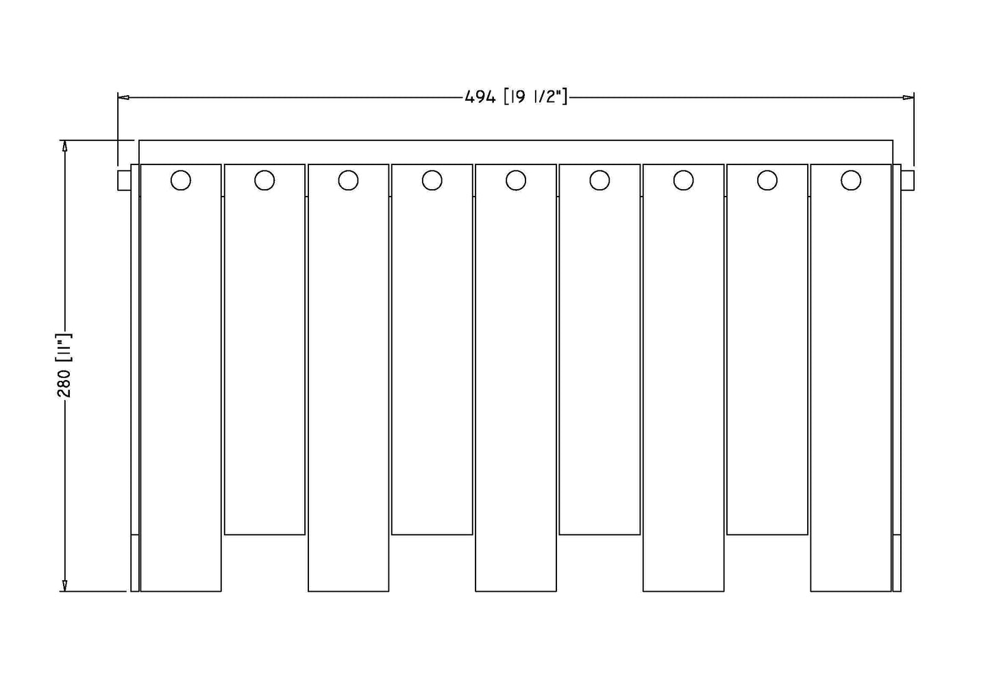 345F20-RB - Viviana 9 Light Flush 20" Mount - Rubbed Brass