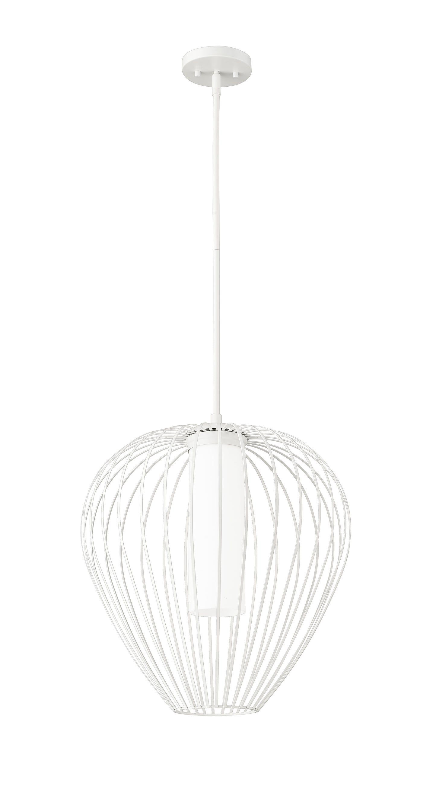 7507-18TW - Savanti 1 Light 18" Pendant - Tundra White