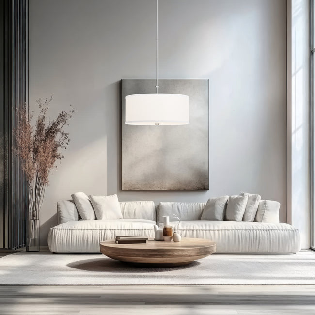 1962P24-BN-LED - Linden 1 Light 24" Pendant - Brushed Nickel