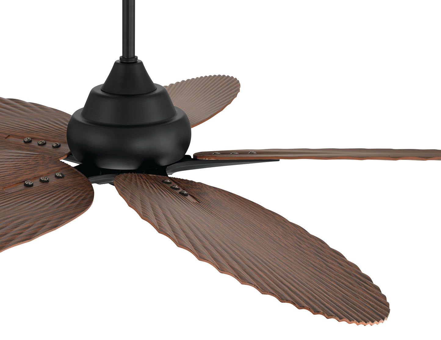 GTY52FB5 - Getaway 52" 5-blade Outdoor Wet Rated Celing Fan 52" 5 Blade Indoor Outdoor Ceiling Fan - Flat Black