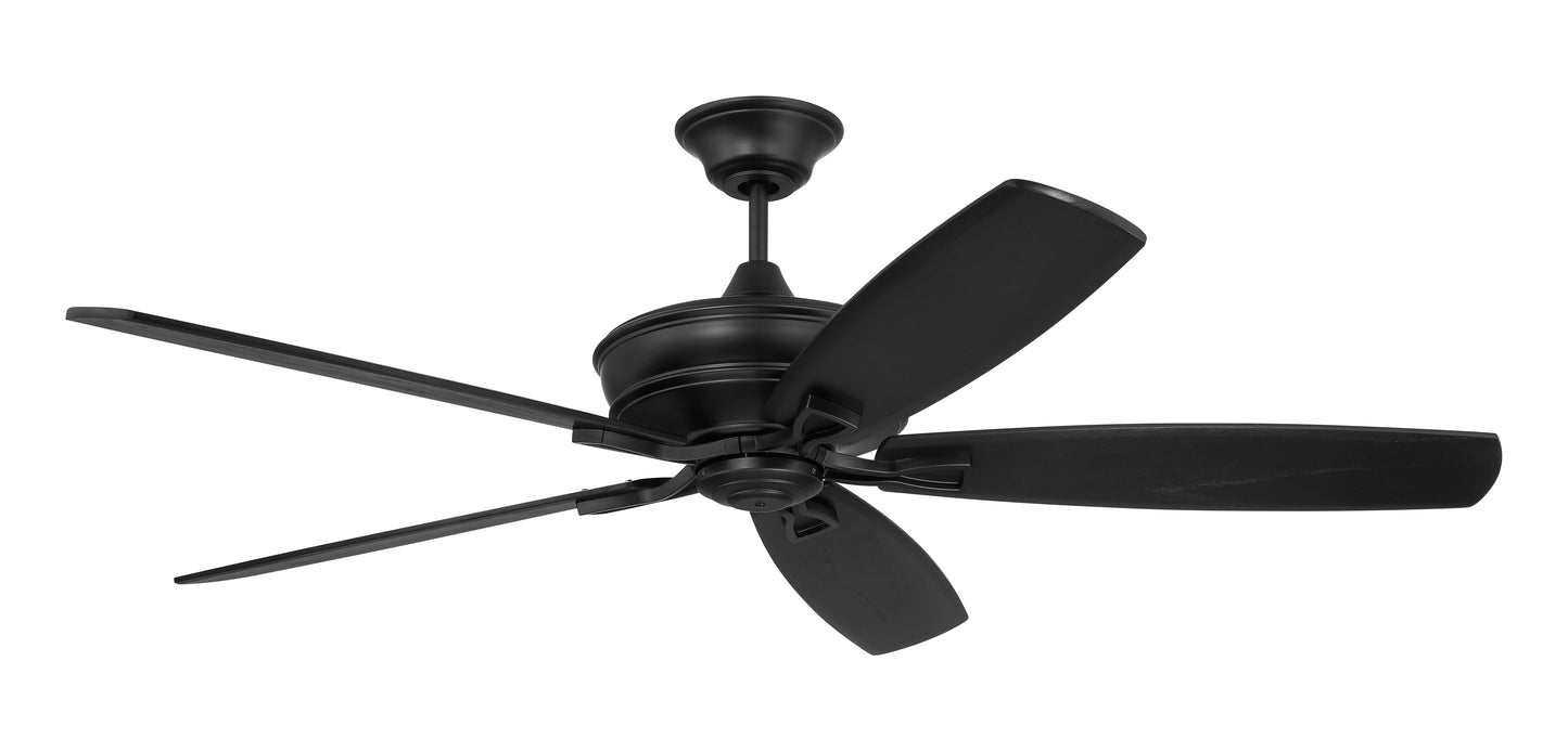 SNT60FB5 - Santori 60 Indoor/Outdoor 60" 5 Blade Indoor Outdoor Ceiling Fan with Light Kit - Flat Black