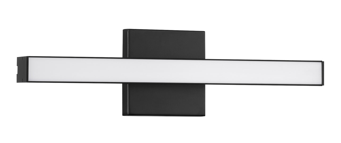 10118FB-LED - Trim 1 Light 18" Wide LED Vanity Light - Flat Black
