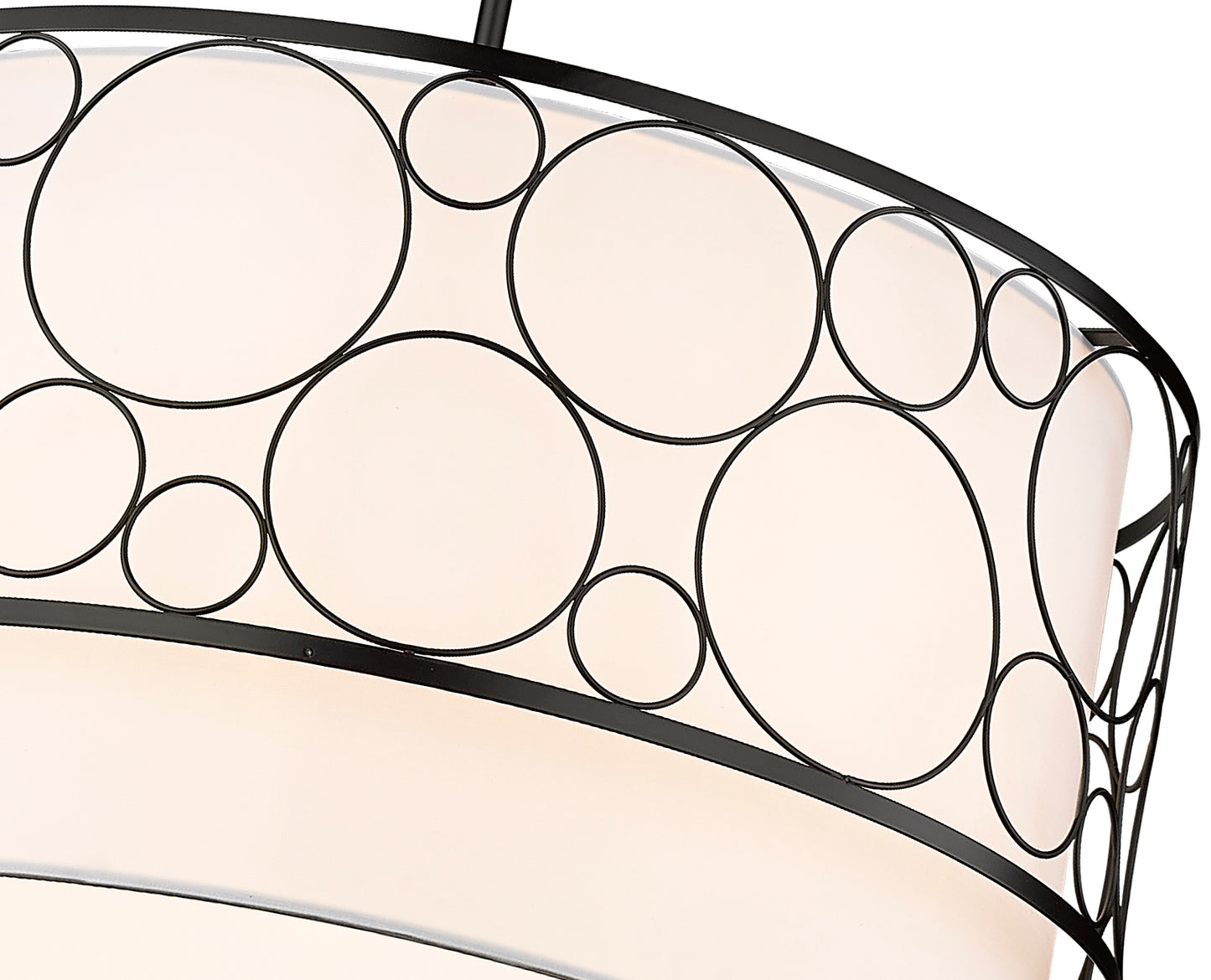 197-24MB - Kendall 4 Light 24" Chandelier - Matte Black