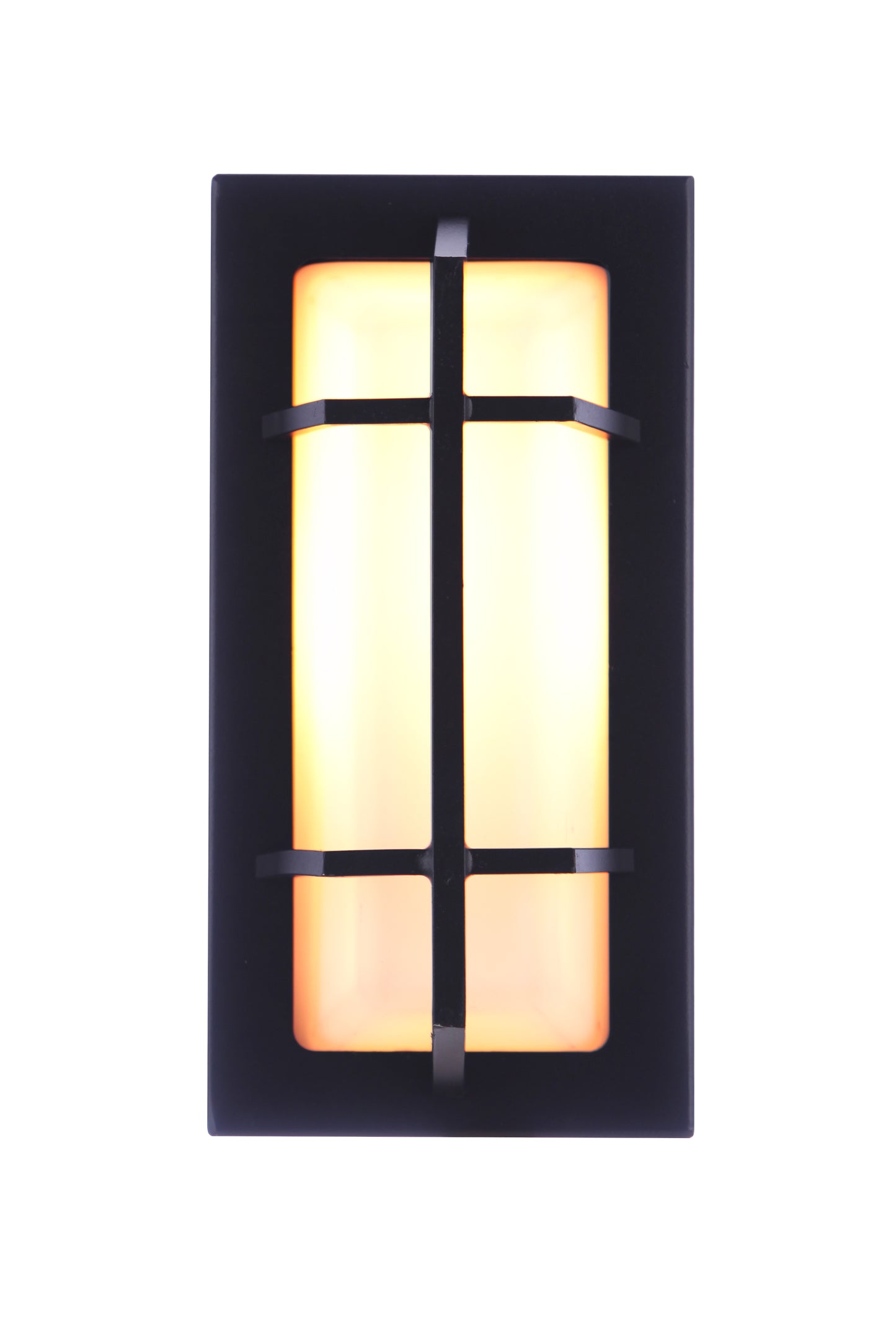 ZA6102-TB - Bulkhead Rectangular 1 Light 10" High Outdoor Wall/Ceiling Mount - Textured Black