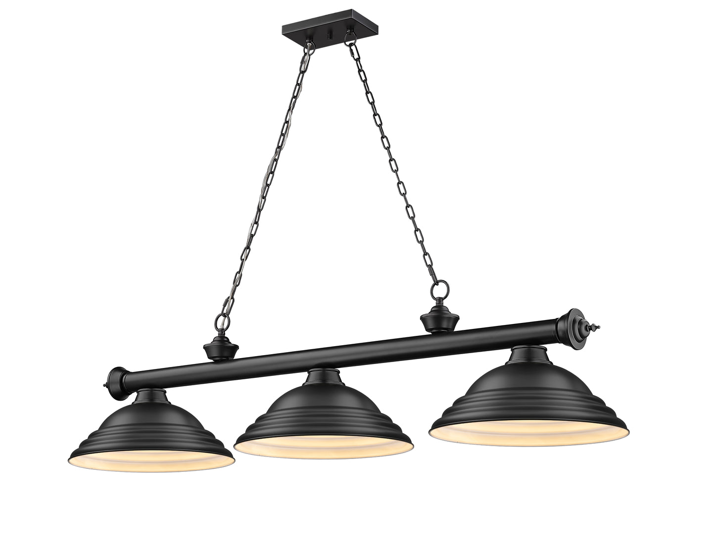 2306-3MB-SMB - Cordon 3 Light 58" Billiard - Matte Black