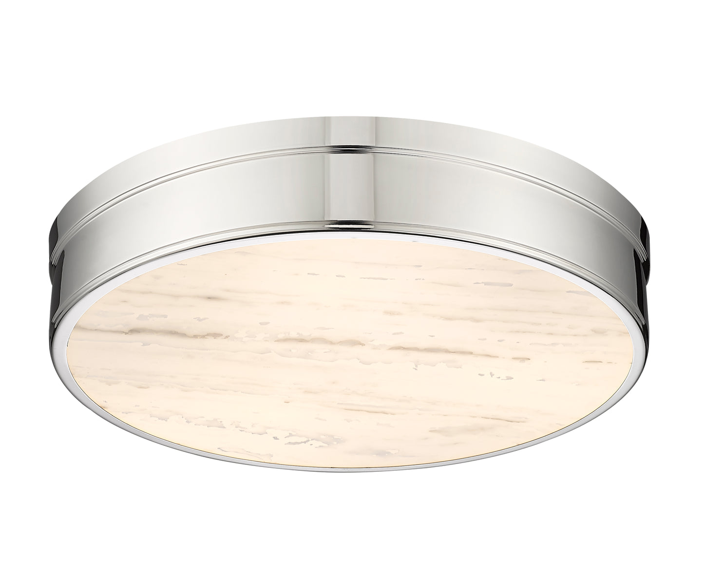 1944F22-PN-LED - Anders 3 Light Flush 22" Mount - Polished Nickel